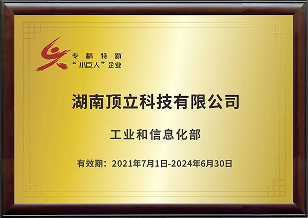 獲評國家級專精特新重點“小巨人”企業(yè)